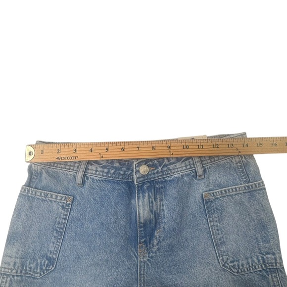 Free People Izzy Low Rise Flare Jeans Womens Size 26 Frayed Hem Denim NEW NWT - Picture 14 of 16